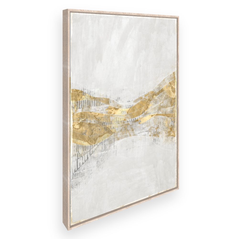 Toile Vagues dorées