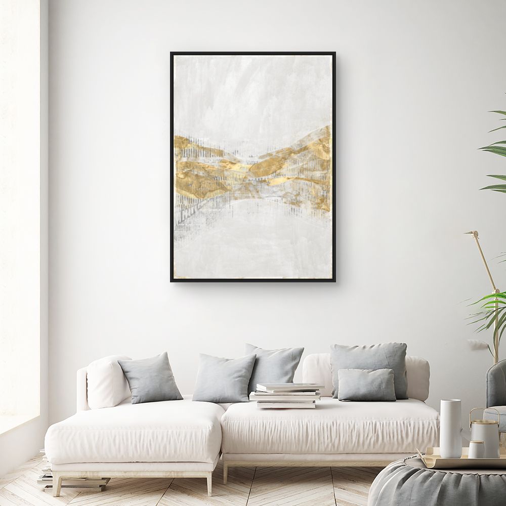 Tableau Vagues dorées