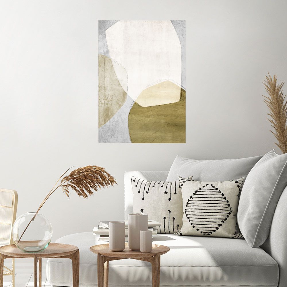 Affiche Formes douces abstraites