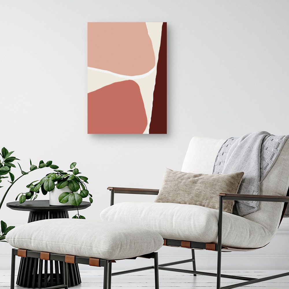 Tableau Formes abstraites douces