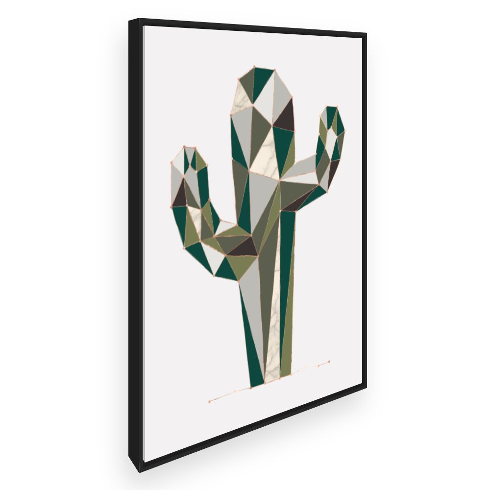 Toile Cactus géométrique