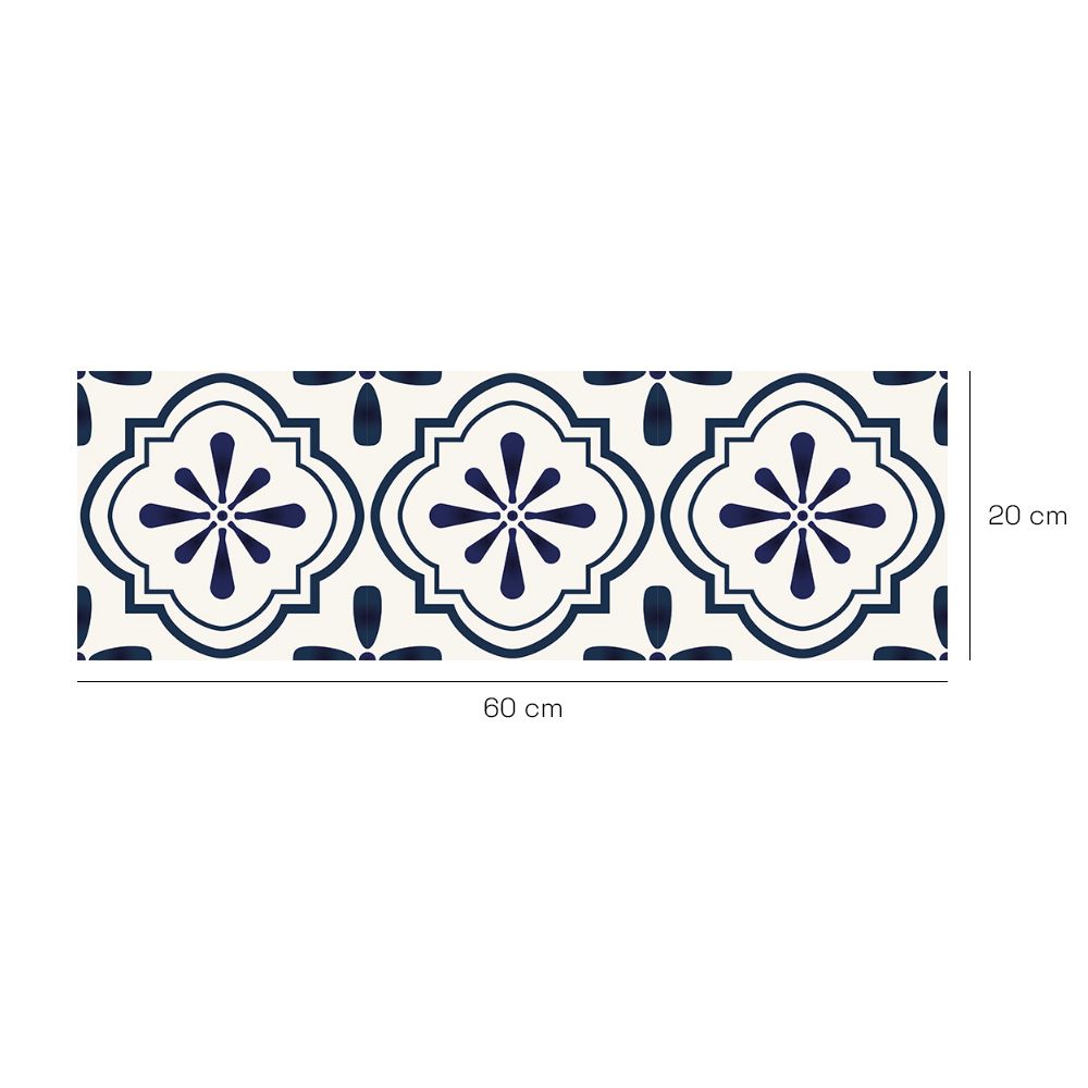 Crédence en aluminium n°88 / Carreaux floraux élégants