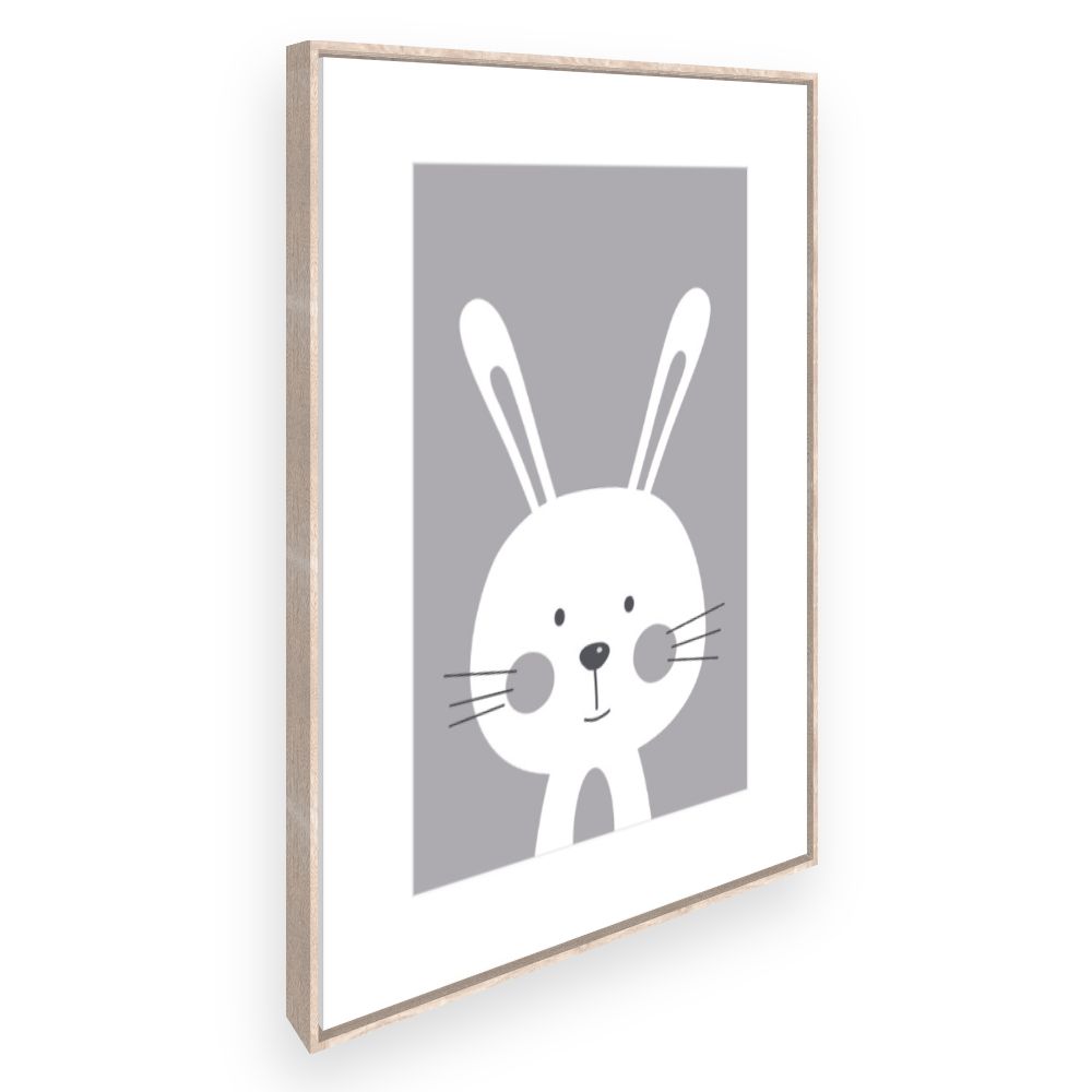 Toile Lapin minimaliste