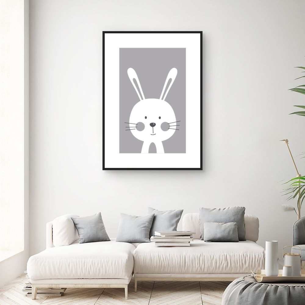 Tableau Lapin minimaliste