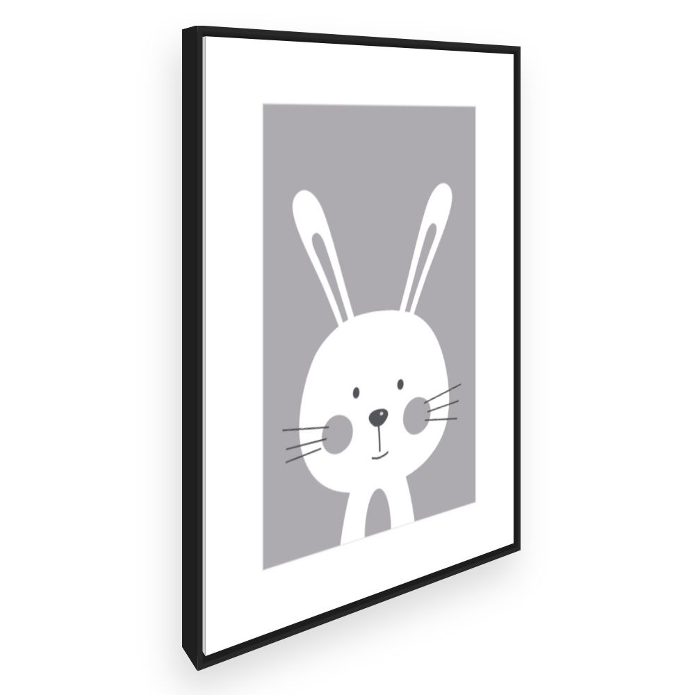 Toile Lapin minimaliste