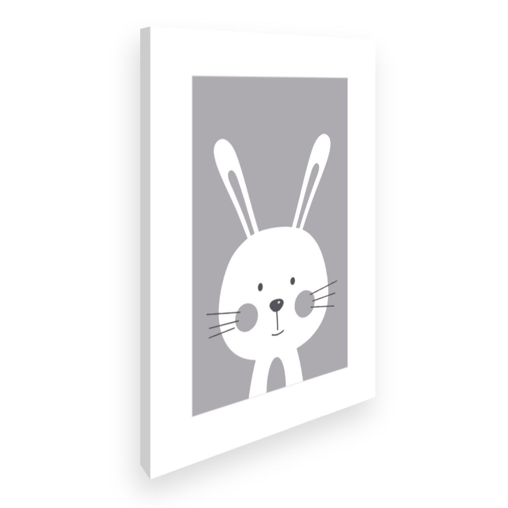 Toile Lapin minimaliste