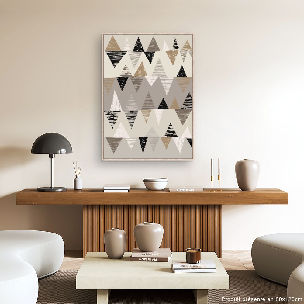 Tableau Triangles modernes