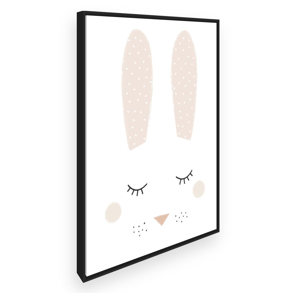 Toile Lapin endormi doux