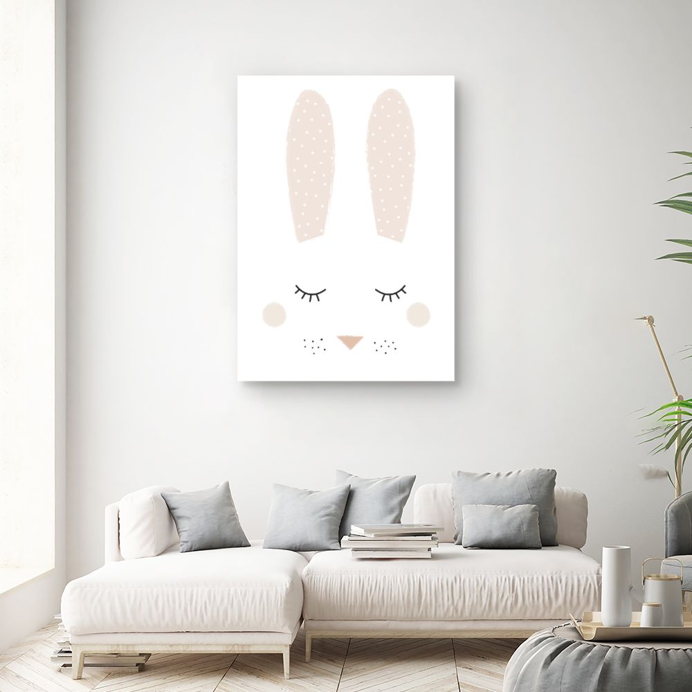 Tableau Lapin endormi doux
