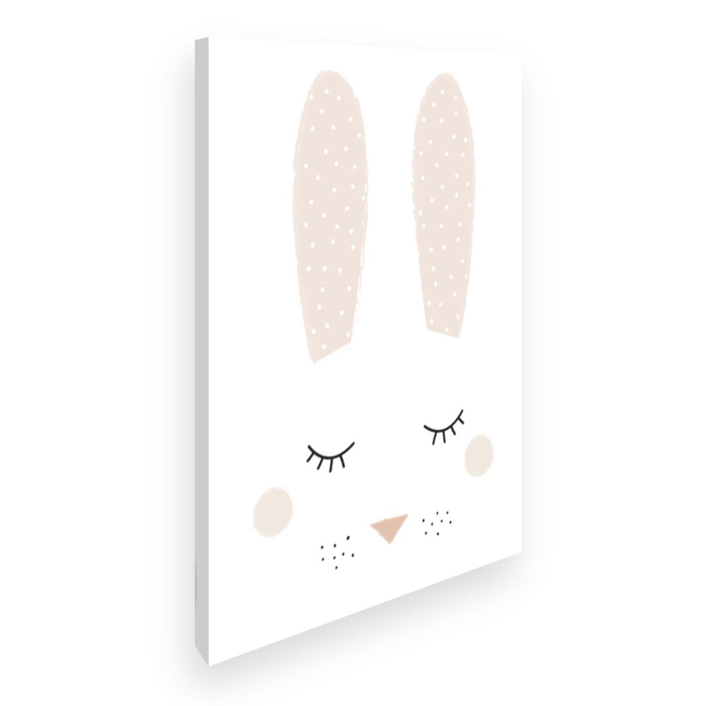 Toile Lapin endormi doux
