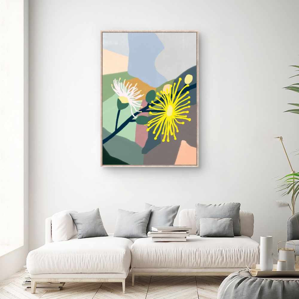 Tableau Fleurs abstraites