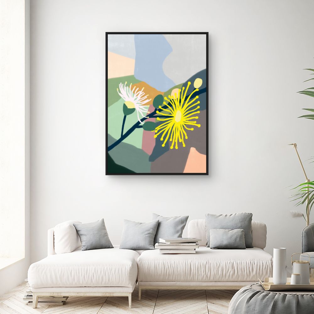Tableau Fleurs abstraites