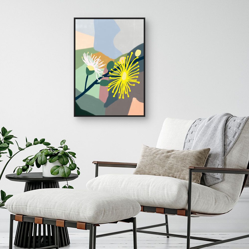 Tableau Fleurs abstraites