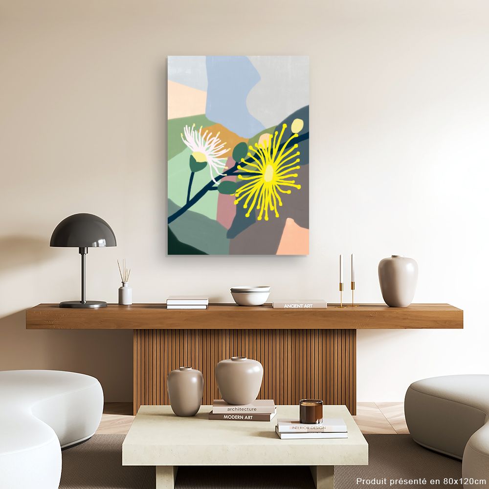 Tableau Fleurs abstraites