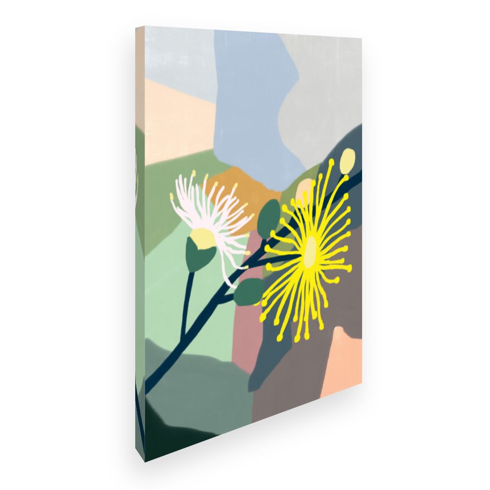 Toile Fleurs abstraites