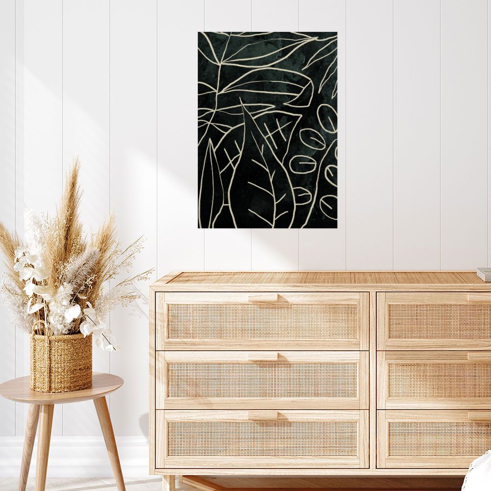 Affiche Lignes végétales élégantes