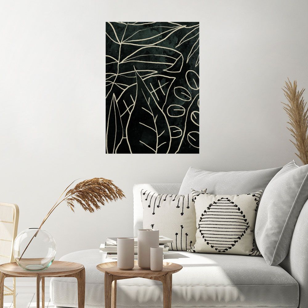 Affiche Lignes végétales élégantes