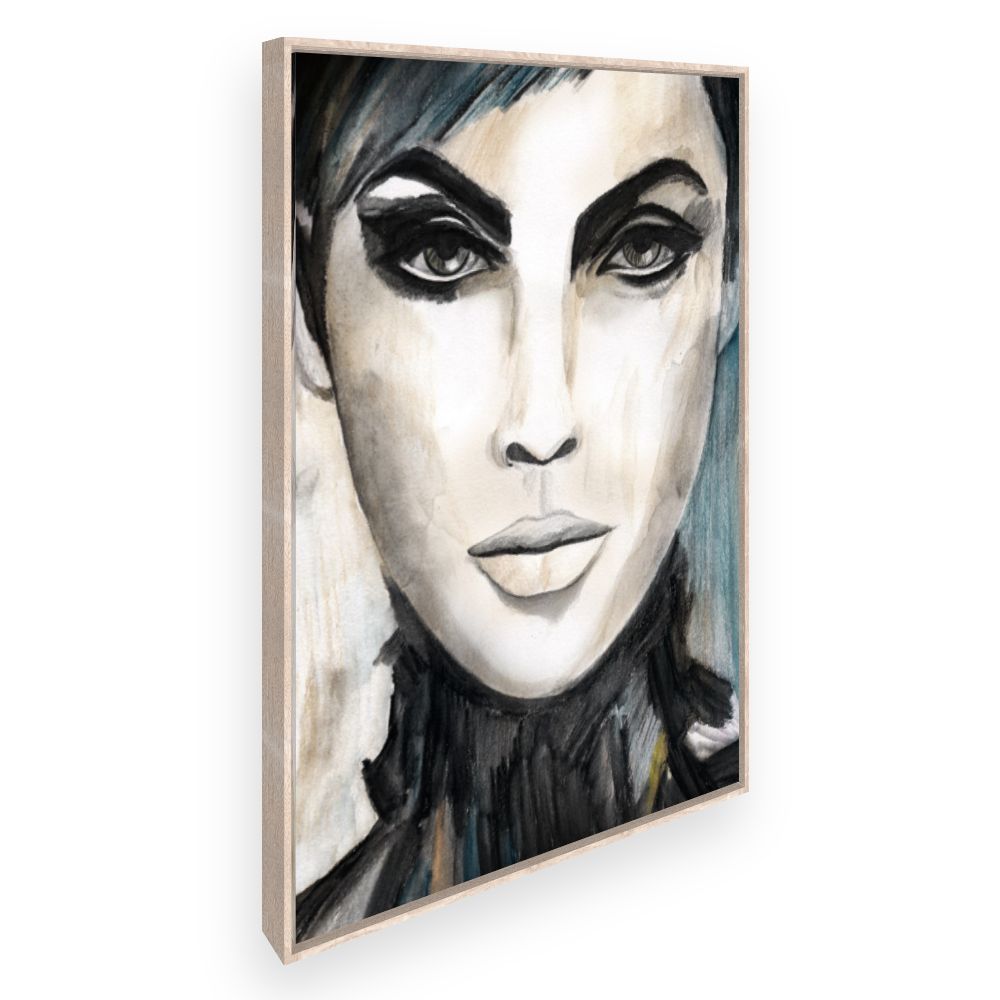 Toile Portrait mystérieux