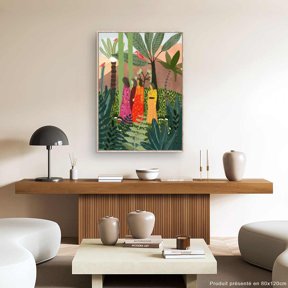Tableau Jungle exotique élégante