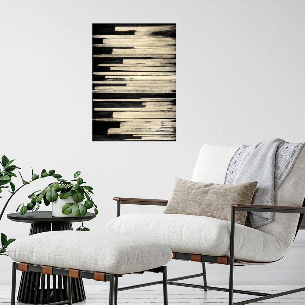 Affiche Lignes texturées élégantes