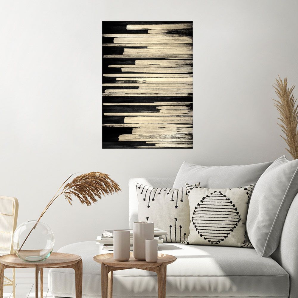 Affiche Lignes texturées élégantes