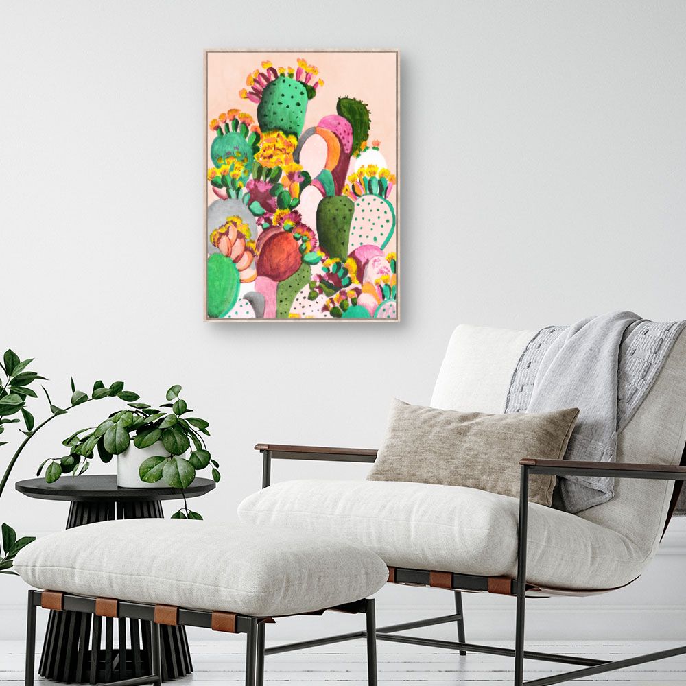 Tableau Cactus colorés