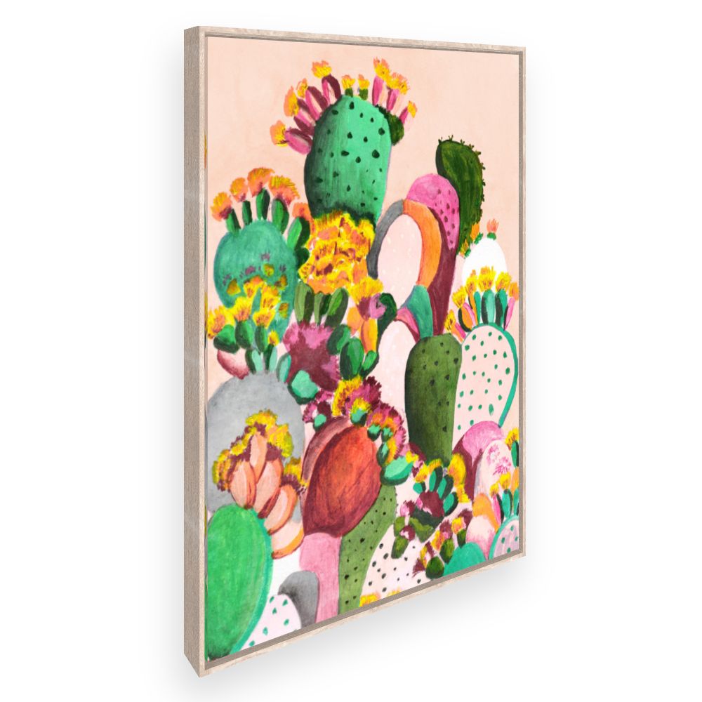 Toile Cactus colorés