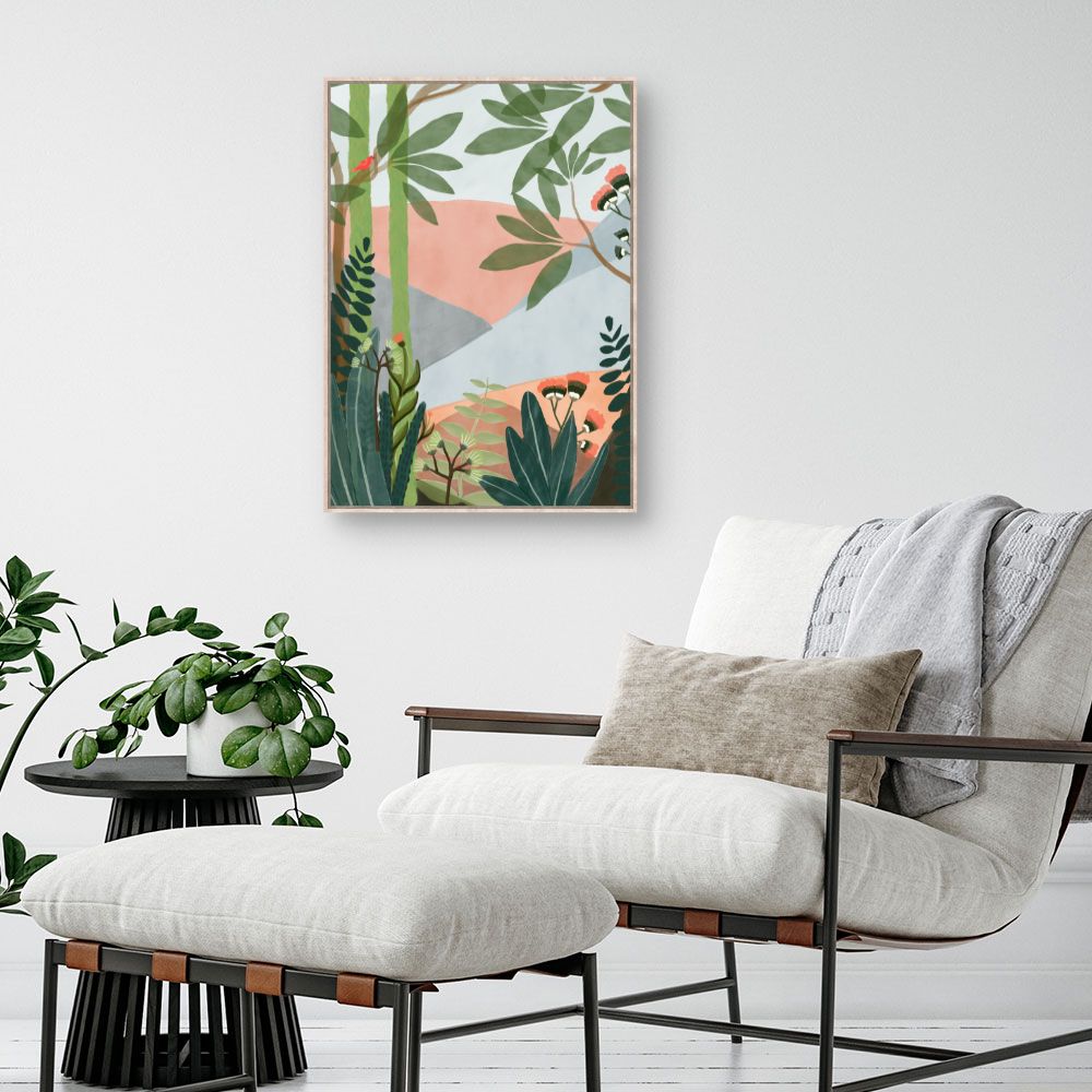 Tableau Jardin exotique