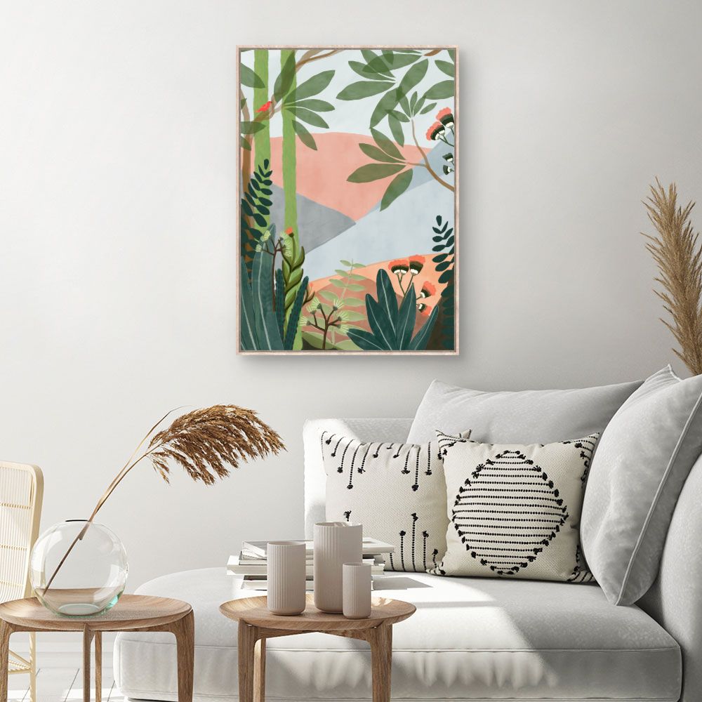 Tableau Jardin exotique