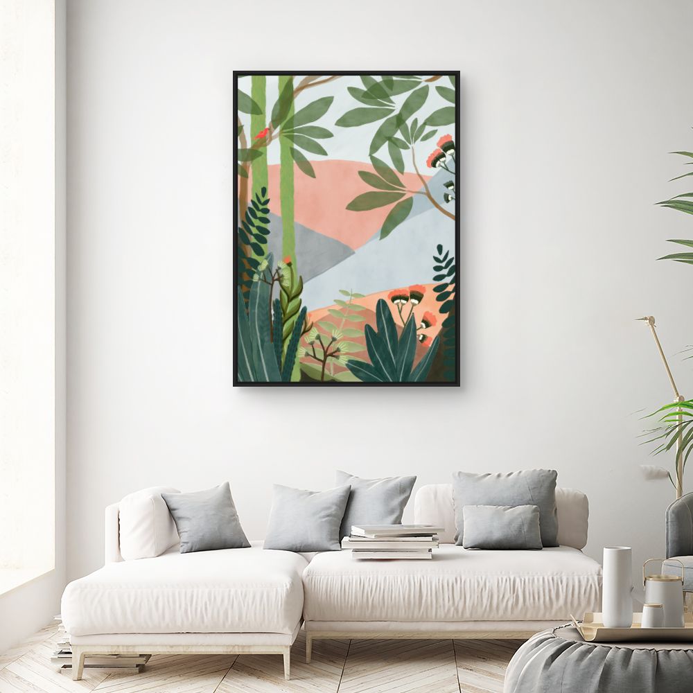 Tableau Jardin exotique