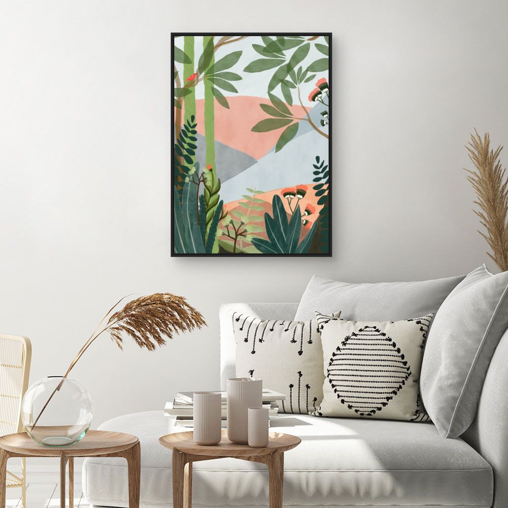 Tableau Jardin exotique