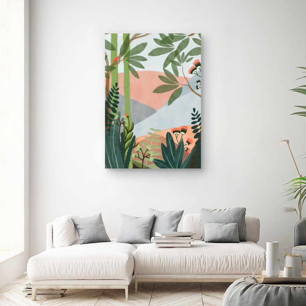 Tableau Jardin exotique