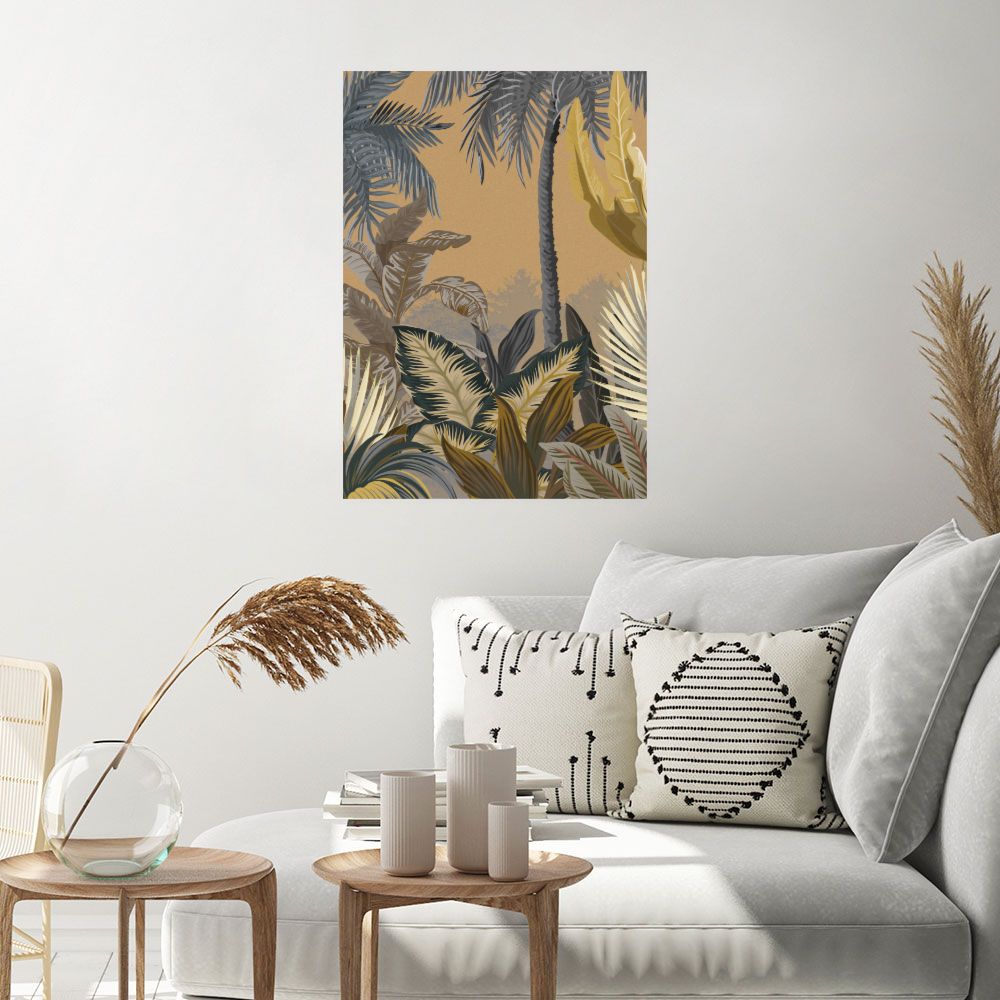 Affiche Jungle exotique vibrante