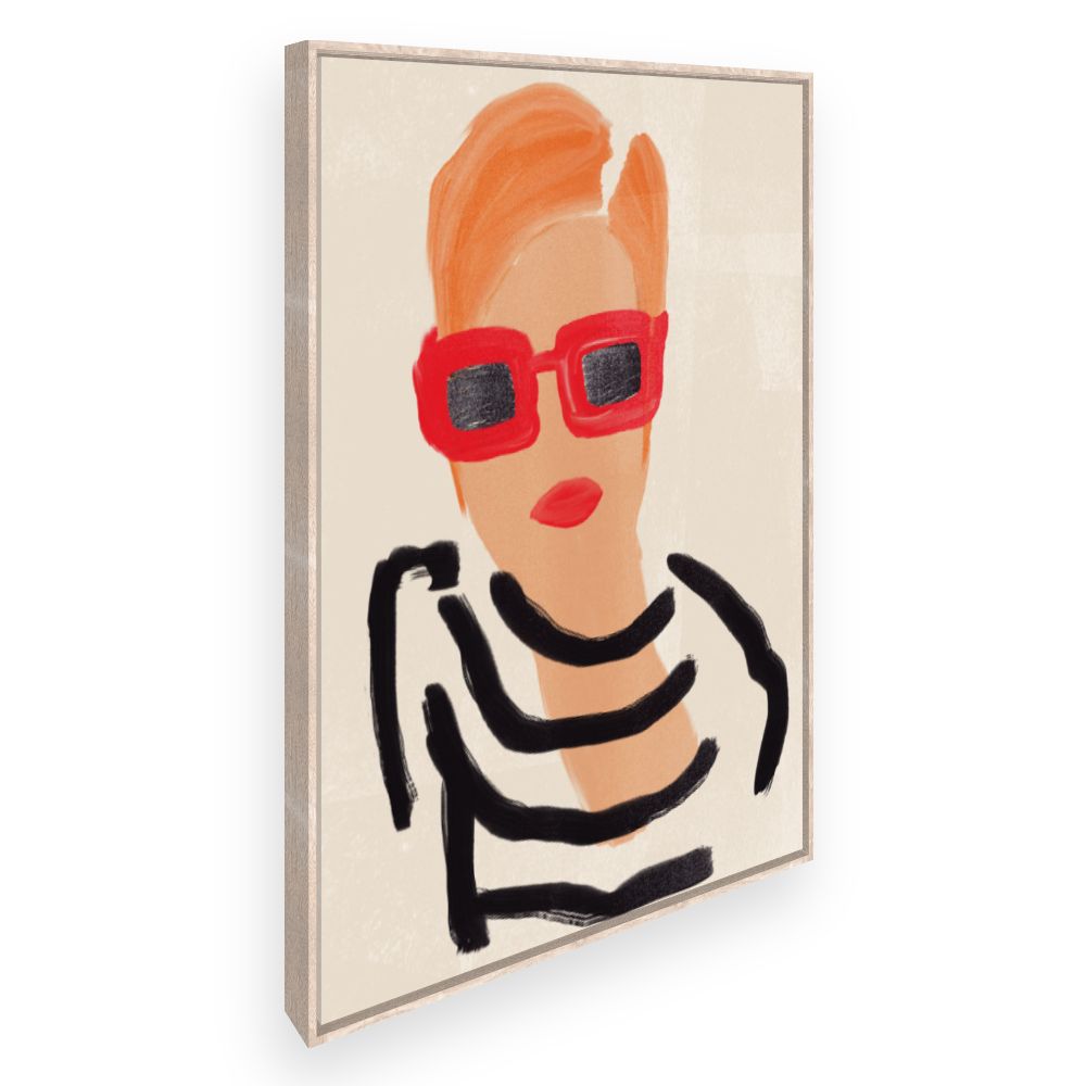 Toile Portrait stylisé moderne