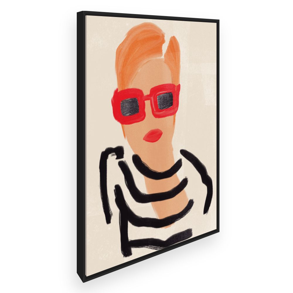Toile Portrait stylisé moderne