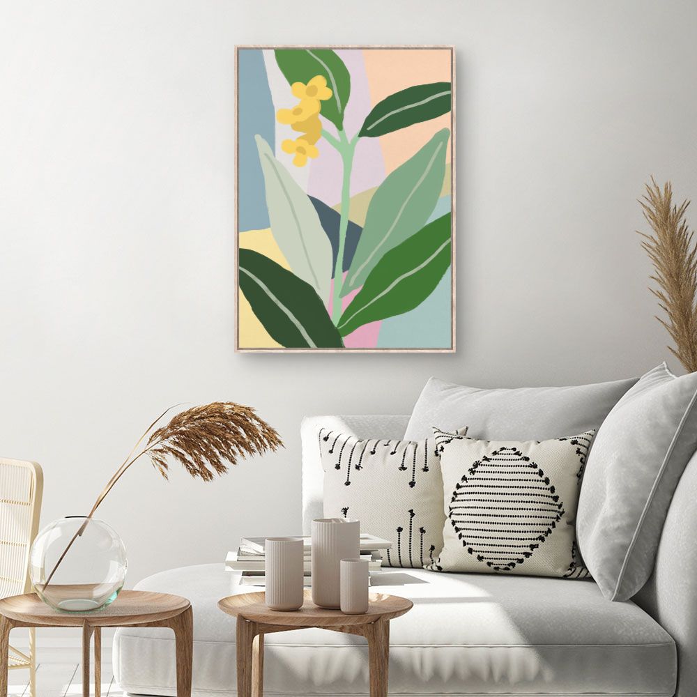 Tableau Fleurs abstraites vives