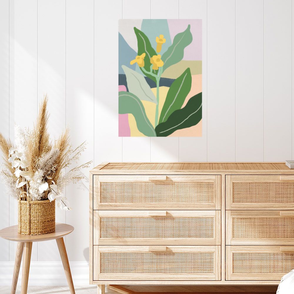 Affiche Fleurs abstraites vibrantes