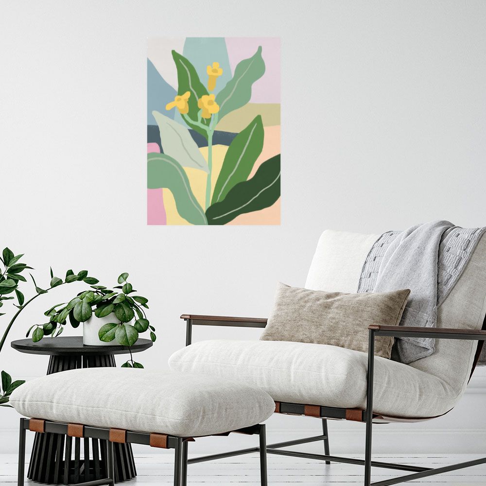 Affiche Fleurs abstraites vibrantes