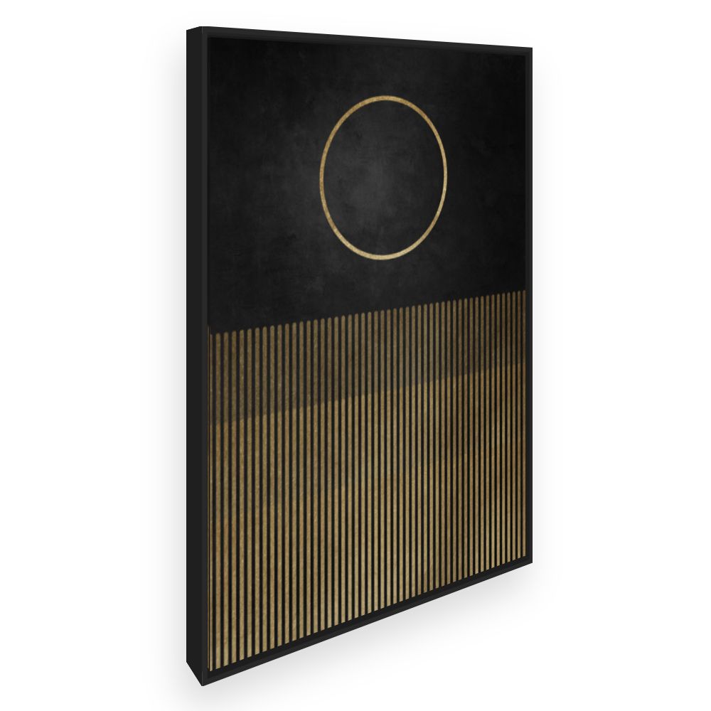 Toile Lignes dorées élégantes