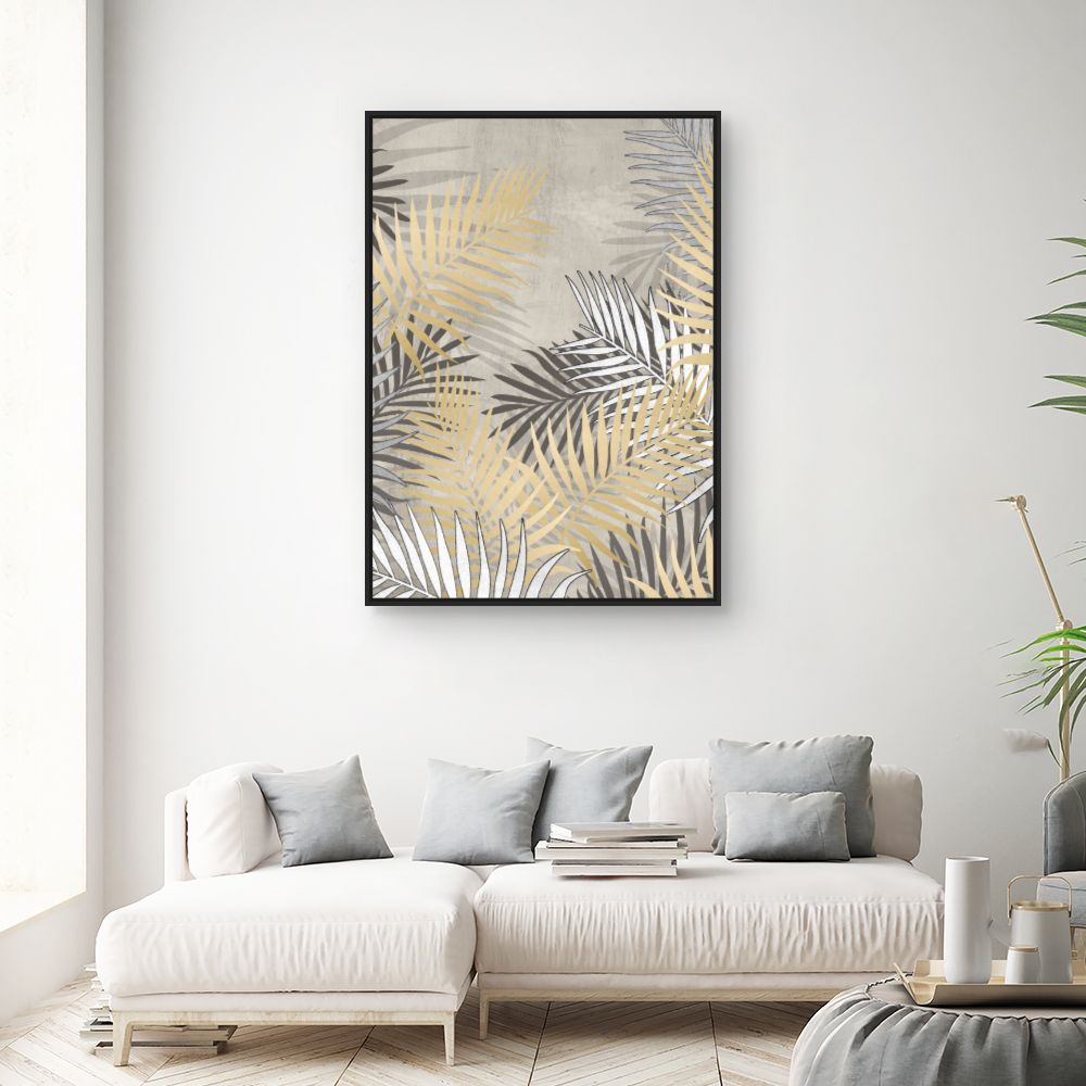 Toile Feuilles élégantes
