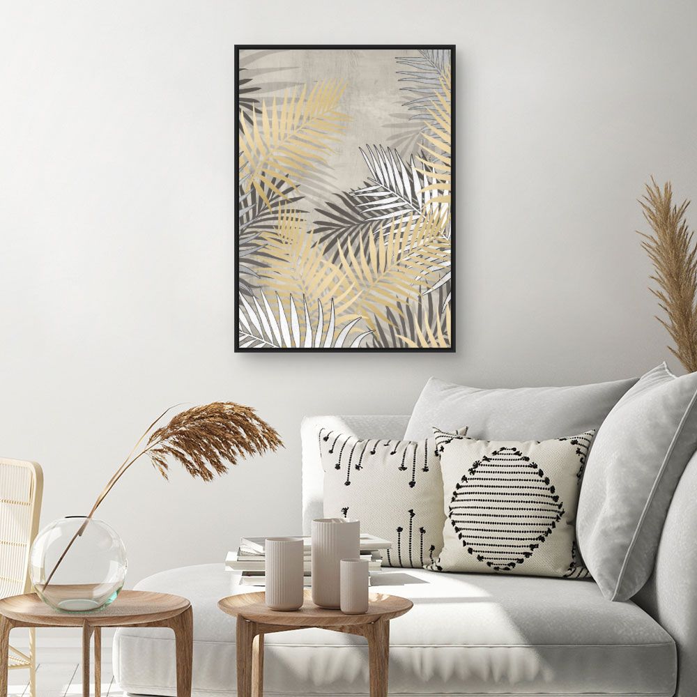 Toile Feuilles élégantes