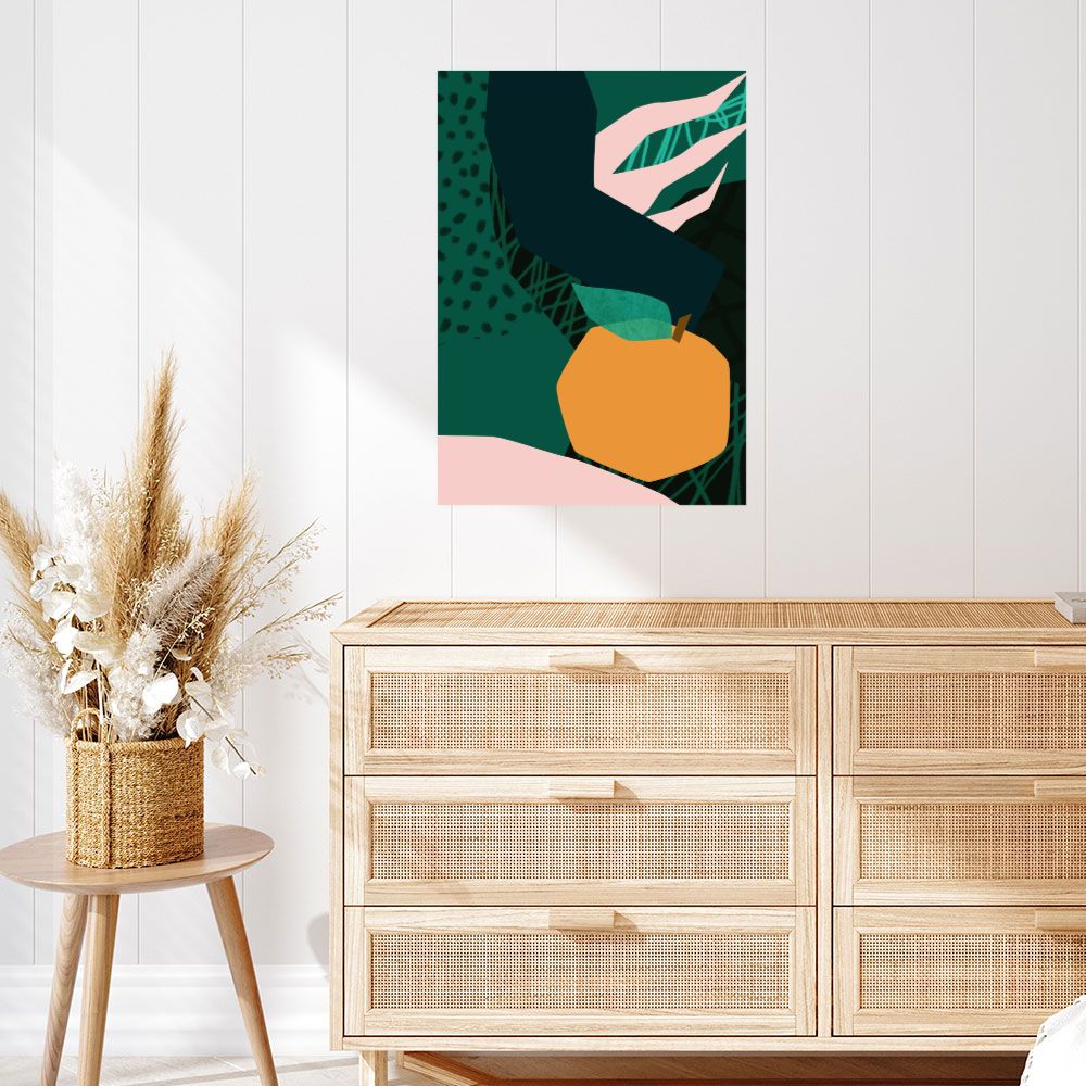 Affiche Fruit abstrait vibrant