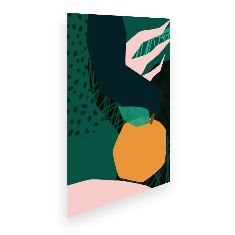 Affiche Fruit abstrait vibrant