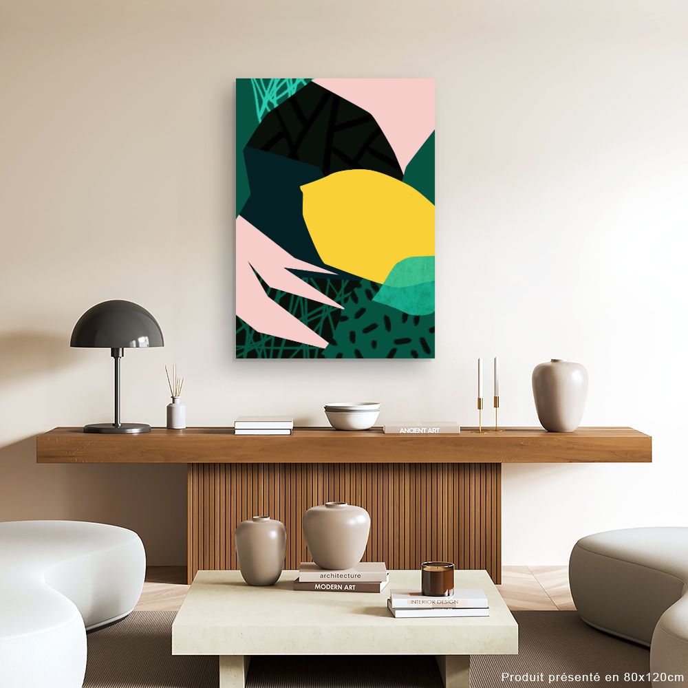 Tableau Formes abstraites colorées