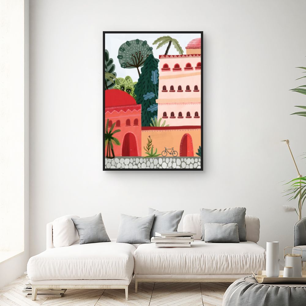 Tableau Architecture vibrante