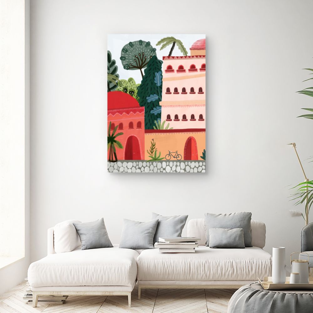 Tableau Architecture vibrante