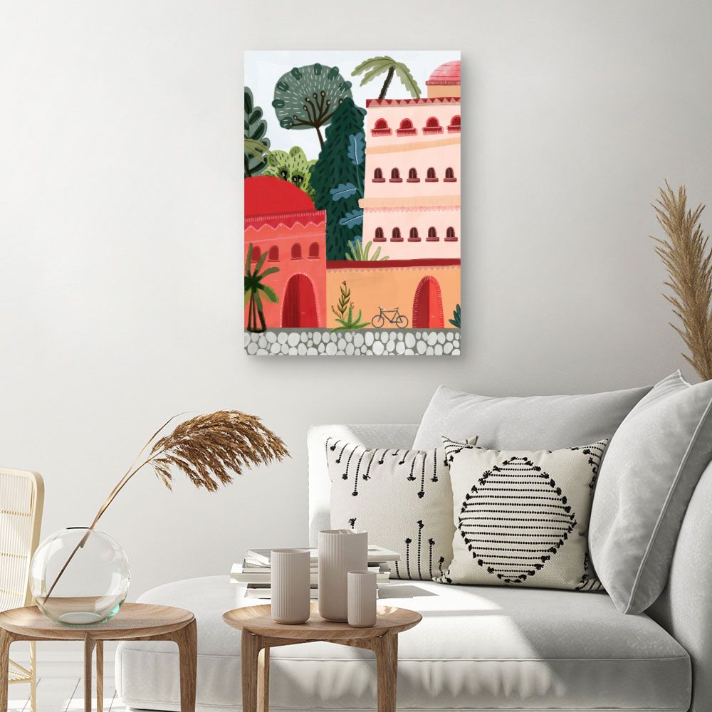 Tableau Architecture vibrante