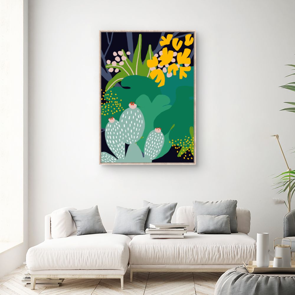 Tableau Jardin exotique