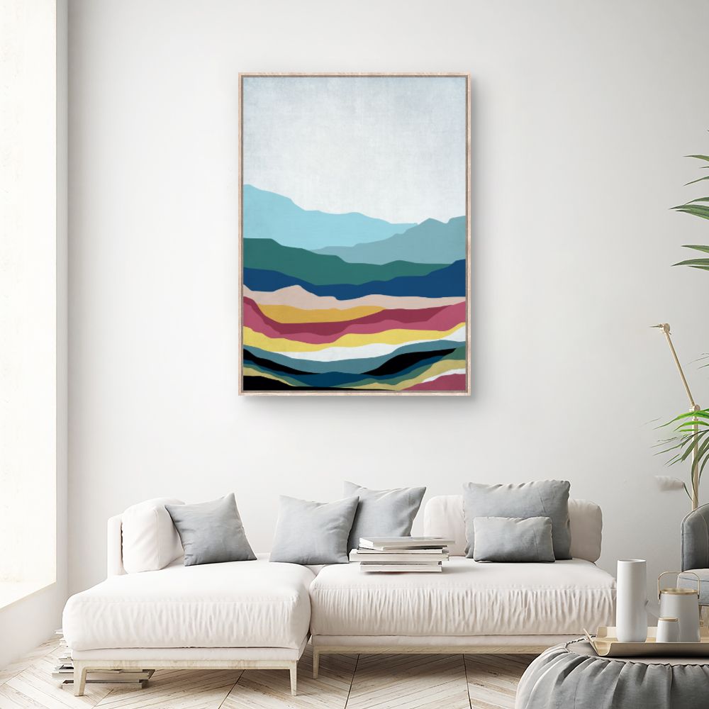 Tableau Paysage abstrait coloré