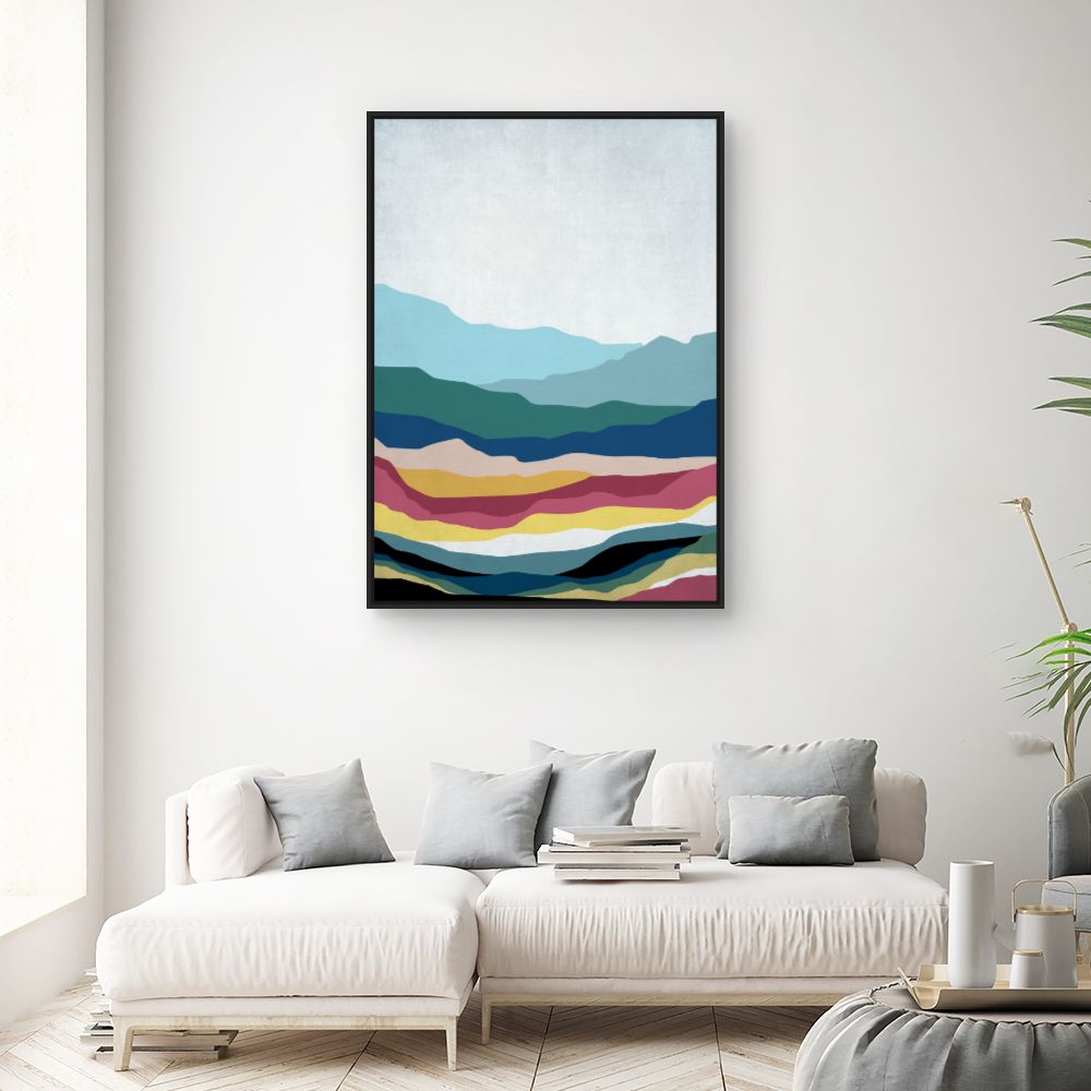 Tableau Paysage abstrait coloré